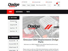 Tablet Screenshot of dodgeparts.com