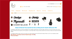 Desktop Screenshot of dodgeparts.com.au